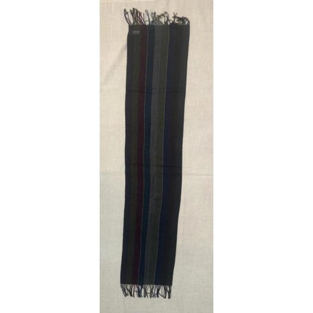Savile Row Multi-Color Striped Acrylic Scarf Made in Italy